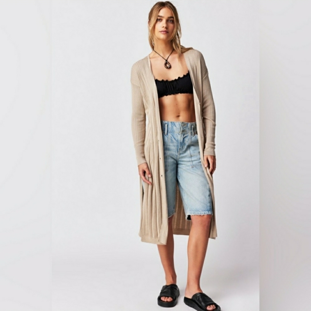 Free People Skylight Cardi Morning Oat